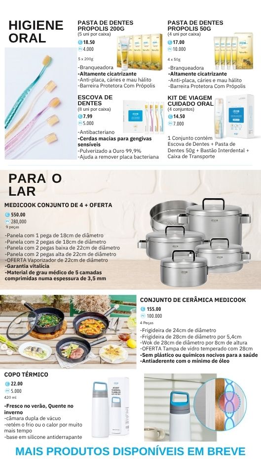 higiene oral e produtos para o lar Atomy