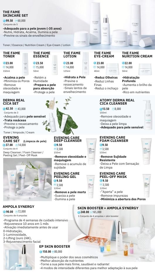 limpeza de pele coreana skin care atomy