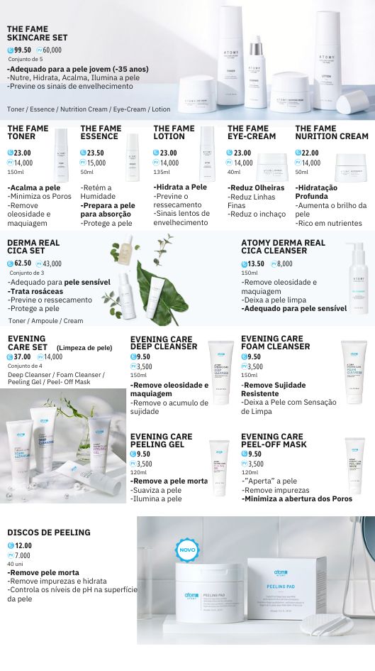 limpeza de pele coreana skin care atomy
