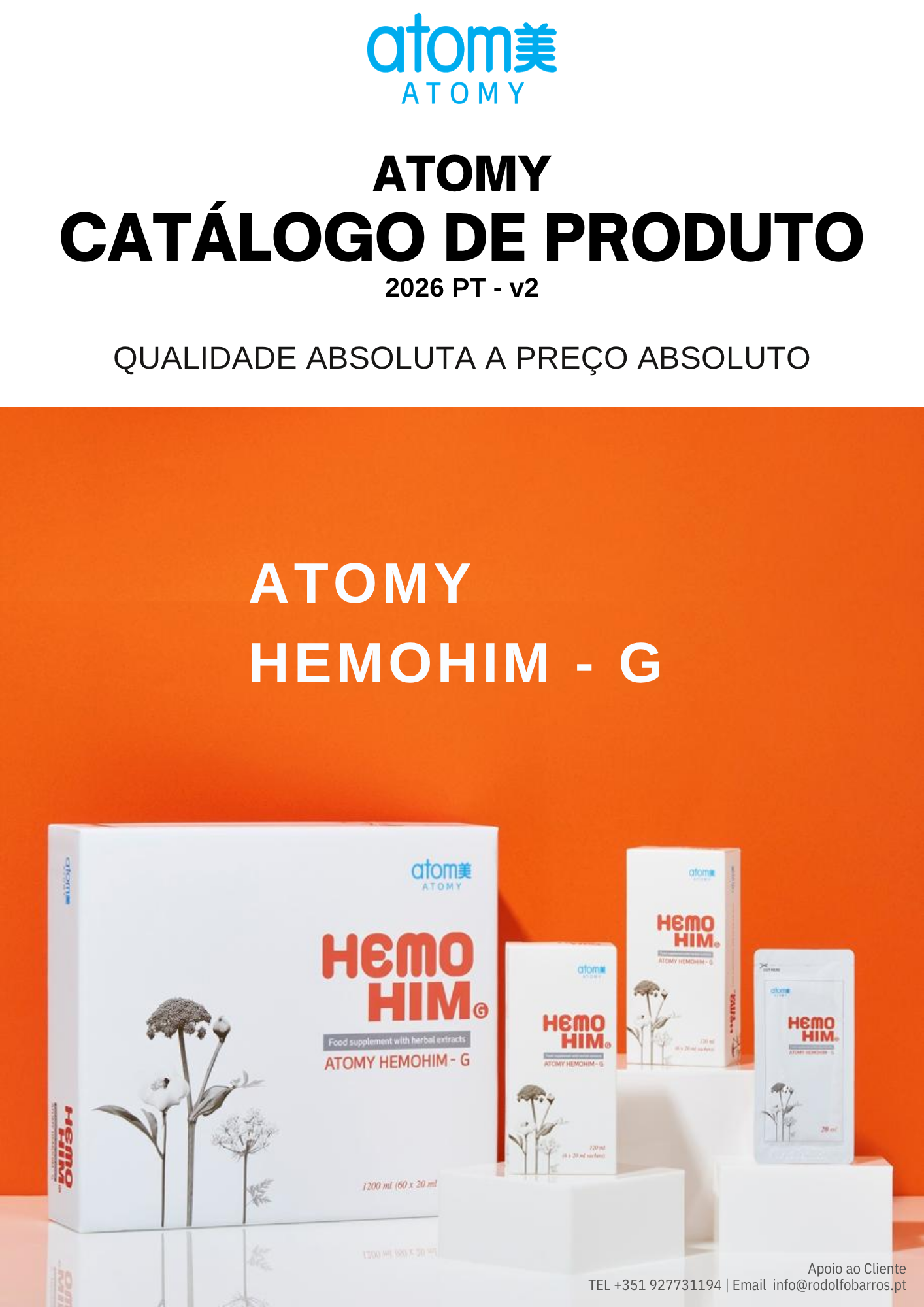 Catálogo Produtos Atomy em português 2026