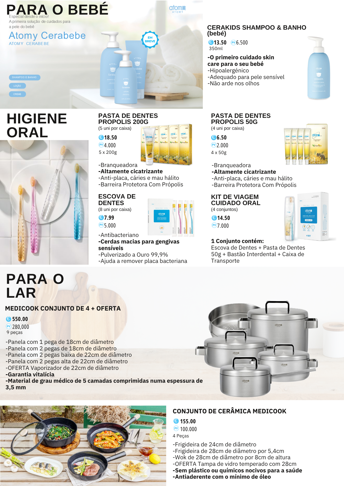 para o bebé, escova de dentes com ouro, pasta dental cicatrizante, pasta medicinal